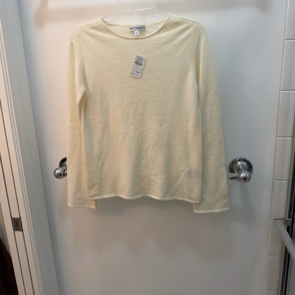 Cream Cashmere Long Sleeve Sweater